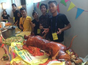 Donated "Lechon" for the Virlanie Foundation's festival to celebrate with the former street children the foundation supports.